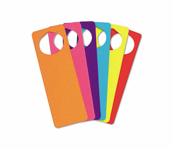 CKC4379 WonderFoam Door Knob Hangers, Six Assorted Colors By THE CHENILLE KRAFT COMPANY