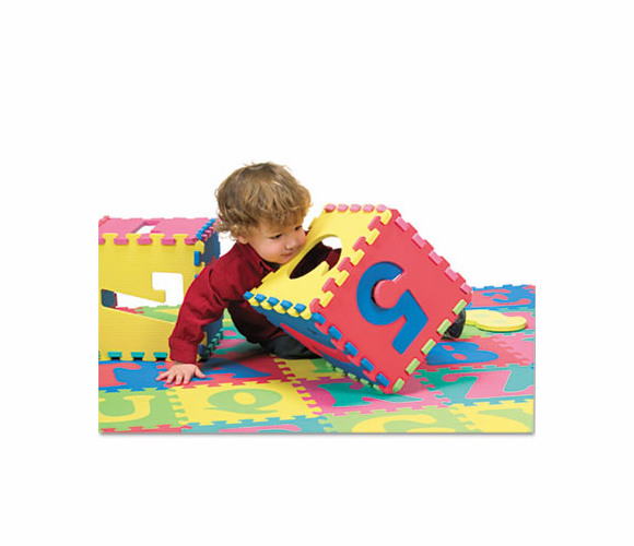 CKC4390 Wonderfoam Letters & Number Puzzle Mat, 72 Pieces/Pack By THE CHENILLE KRAFT COMPANY