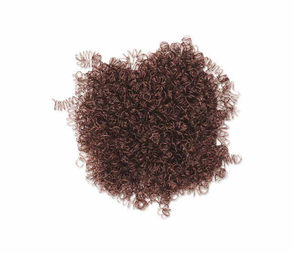 CKC5201 Craft Hair Kit, Brown 1/2" Curls, 4 oz By THE CHENILLE KRAFT COMPANY