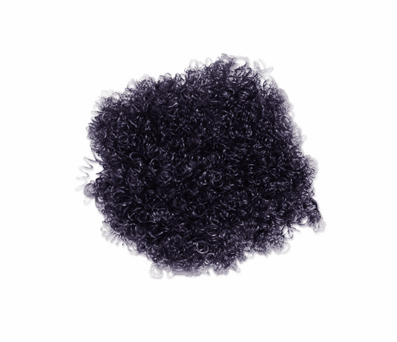 CKC5203 Craft Hair Kit, Black 1/2" Curls, 4 oz. By THE CHENILLE KRAFT COMPANY