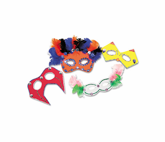 CKC5486 Foam Mask Kit, 24-Pack, Assorted Colors By THE CHENILLE KRAFT COMPANY