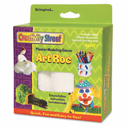 CKC9038 ArtRoc Plaster Modeling Gauze, White, 2 Rolls/Pack By THE CHENILLE KRAFT COMPANY