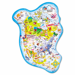 CKC95165 Giant North America Map Floor Puzzle By THE CHENILLE KRAFT COMPANY