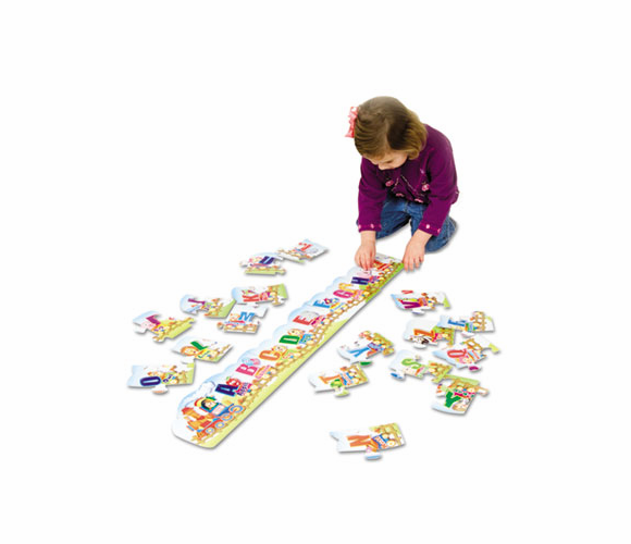 CKC95173 Alphabet Train Floor Puzzle By THE CHENILLE KRAFT COMPANY