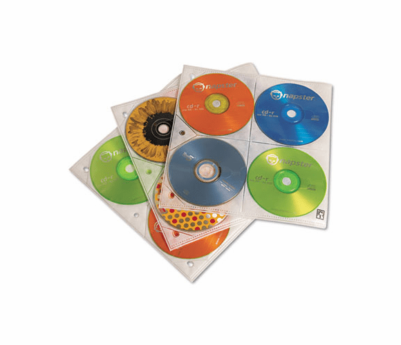 CLGCDP200 Two-Sided CD Storage Sleeves for Ring Binder, 25/Pack By CASELOGIC