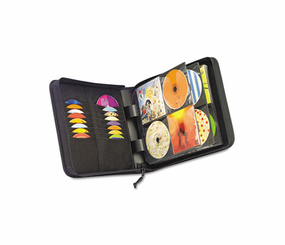 CLGCDW128 CD/DVD Wallet, Holds 144 Disks, Black By CASELOGIC