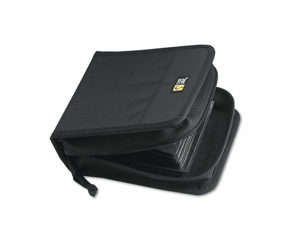 CLGCDW32 CD/DVD Wallet, Holds 32 Disks, Black By CASELOGIC