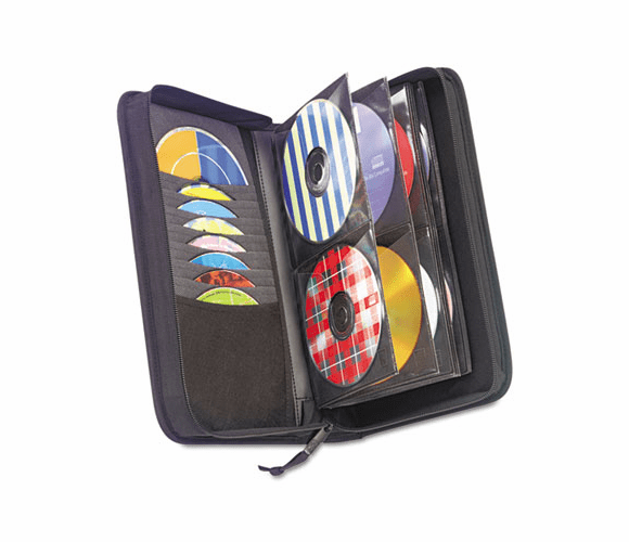 CLGCDW64 CD/DVD Wallet, Holds 72 Disks, Black By CASELOGIC