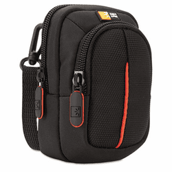 CLGDCB302 Compact Digital Camera Case with Storage, Polyester/Nylon, 3 x 2-3/4 x 5, Black By CASELOGIC