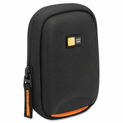 CLGSLDC201 Ultra Compact Digital Camera Case, Nylon, 3 1/2 x 1 1/2 x 5, Black By CASELOGIC