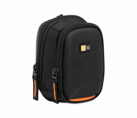 CLGSLDC202 Compact Camera and Flash Camcorder Case, Nylon/EVA, 4 x 2-3/4 x 5-1/4, Black By CASELOGIC