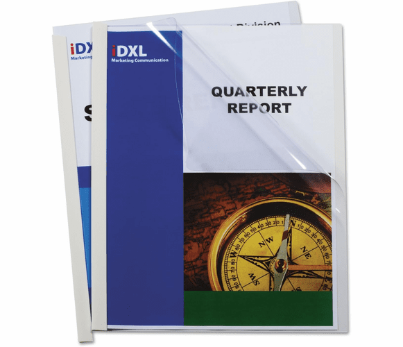 CLI32557 Report Covers with Binding Bars, Vinyl, Clear, 1/8-Inch Capacity, 50/Box by C-LINE PRODUCTS, INC