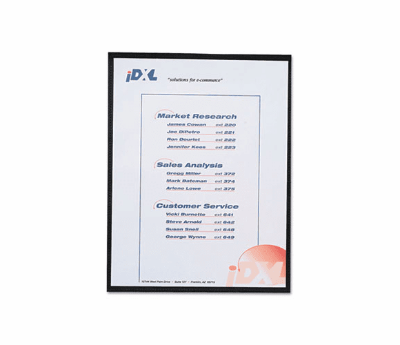 CLI37911 Magnetic Cubicle Keepers Display Holders, 8 1/2 x 11, Clear, 2/Pack By C-LINE PRODUCTS, INC