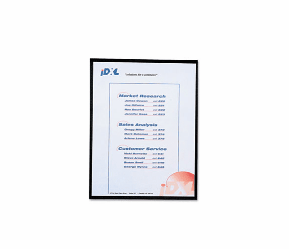 CLI37991 Magnetic Cubicle Keepers Display Holders, 8 1/2 x 11, Clear, 25/Pack By C-LINE PRODUCTS, INC