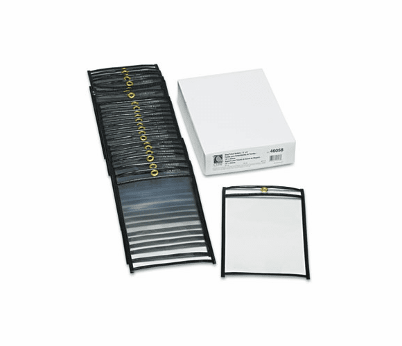 CLI46058 Shop Ticket Holders, Stitched, Both Sides Clear, 5 x 8, 25/BX By C-LINE PRODUCTS, INC