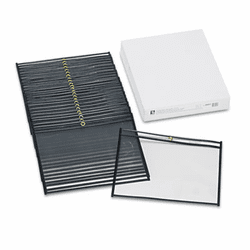 CLI49911 Shop Ticket Holders, Stitched, Sides Clear, Open Long Side, 11 x 8 1/2, 25/BX By C-LINE PRODUCTS, INC