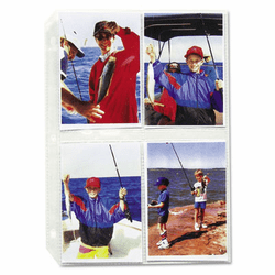 CLI52584 Clear Photo Pagesfor 8, 3-1/2x5 Photos, 3-Hole Punched, 11-1/4 x 8-1/2, 50/Box By C-LINE PRODUCTS, INC