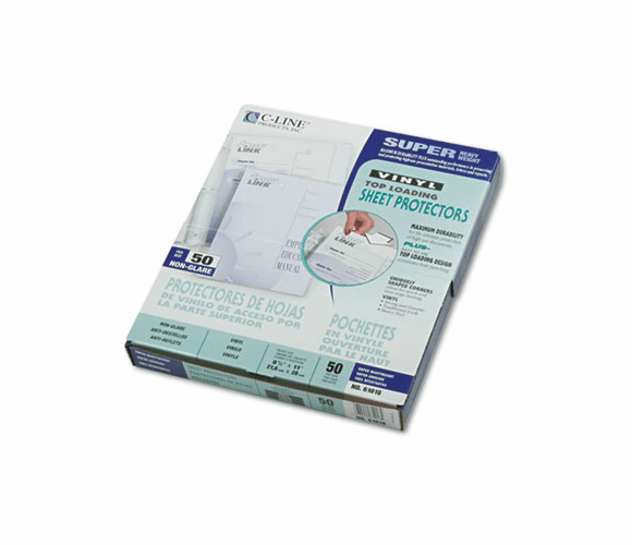 CLI61018 Super Heavyweight Vinyl Sheet Protector, Nonglare, 11 x 8 1/2, 50/BX By C-LINE PRODUCTS, INC