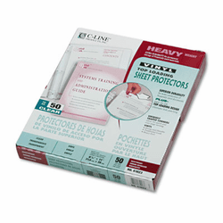 CLI61023 Heavyweight Vinyl Sheet Protector, Clear, 11 x 8 1/2, 50/BX By C-LINE PRODUCTS, INC