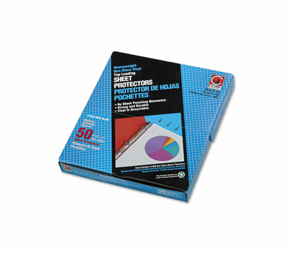 CLI61028 Heavyweight Vinyl Sheet Protector, Non-Glare, 11 x 8 1/2, 50/BX By C-LINE PRODUCTS, INC