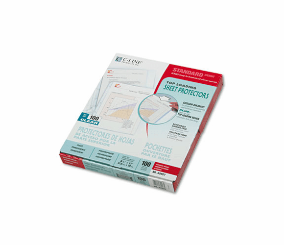CLI62027 Standard Weight Polypropylene Sheet Protector, Clear, 11 x 8 1/2, 100/BX By C-LINE PRODUCTS, INC