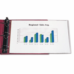 CLI62237 Panoramic Fold-Out Poly Sheet Protector, Center Loading, Clear, 17 x 11, 25/BX By C-LINE PRODUCTS, INC
