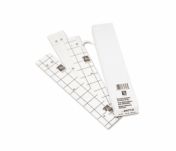 CLI64713 Self-Adhesive Attaching Strips, 3-Hole Punched, 11 x 1, 200/BX By C-LINE PRODUCTS, INC