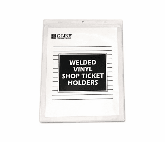 CLI80912 Vinyl Shop Ticket Holder, Both Sides Clear, 9 x 12, 50/BX By C-LINE PRODUCTS, INC