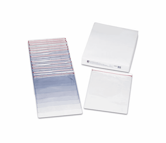 CLI82912 Industrial Zipper Seal Shop Ticket Holders, Vinyl, Clear, 9 X 12, 15/BX By C-LINE PRODUCTS, INC