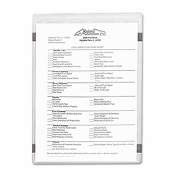 CLI83911 Magnetic Shop Ticket Holder, 8 1/2 x 11, 15/BX By C-LINE PRODUCTS, INC