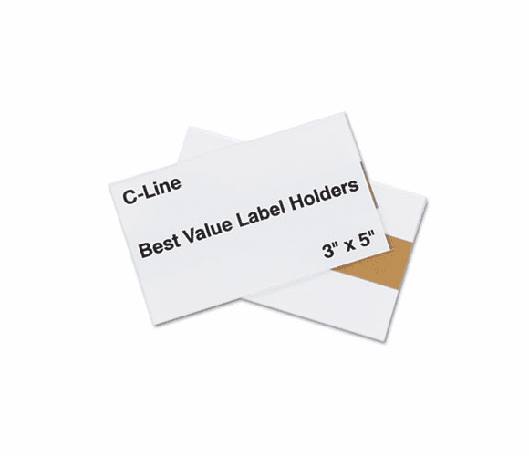 CLI87647 Label Holders, Top Load, 5 x 3, Clear, 50/Pack By C-LINE PRODUCTS, INC