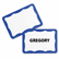 CLI92365 Self-Adhesive Inkjet/Laser Printer Name Badges, 3-3/8 x 2-1/3, Blue, 200/Box By C-LINE PRODUCTS, INC