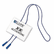 CLI96053 Badge Holder Kits, Top Load, 3 x 4, White, Blue Bolo Cord, 25/Box By C-LINE PRODUCTS, INC