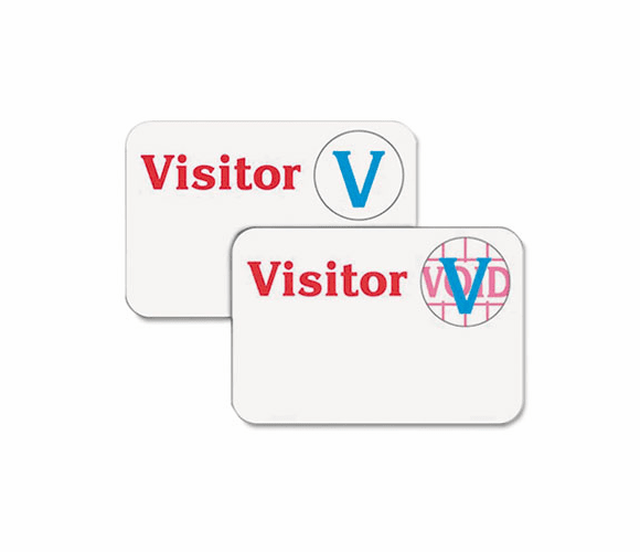CLI97004 Time's Up Self-Expiring Visitor Badges, One Sport Day Badge, 3 x 2, 100/BX By C-LINE PRODUCTS, INC