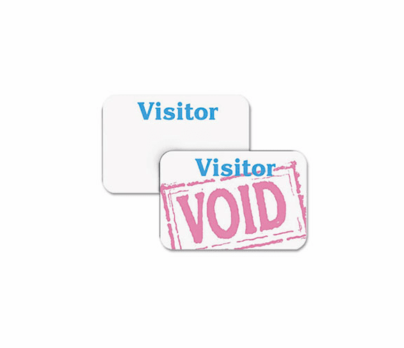 CLI97005 Time's Up Self-Expiring Visitor Badges, One Day Badge, 3 x 2, 100/BX By C-LINE PRODUCTS, INC