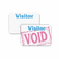 CLI97005 Time's Up Self-Expiring Visitor Badges, One Day Badge, 3 x 2, 100/BX By C-LINE PRODUCTS, INC