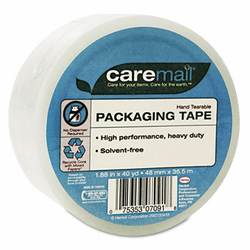 CML1095324 Packaging Tape, Hand-Tear, 2.6 mil, 1.88" x 40 yards, Clear By SHURTECH