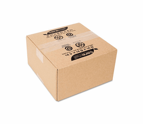 CML1143553 100% Recycled Mailing Storage Box, 8 x 8 x 4, Brown, 12/Pack By SHURTECH