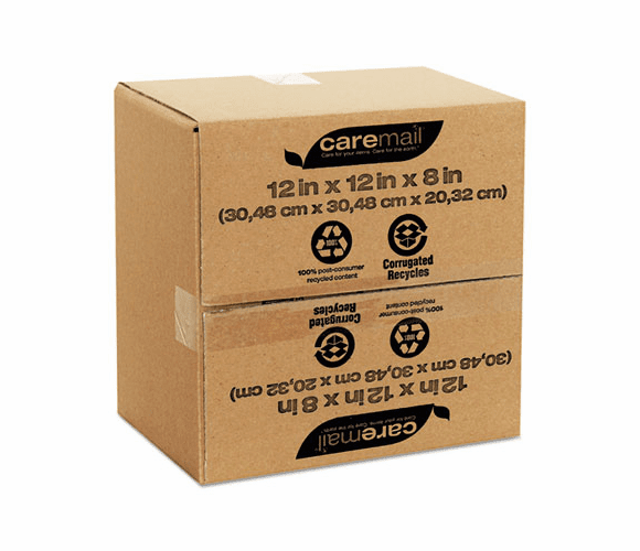 CML1143556 100% Recycled Mailing Storage Box, Letter, Brown, 12/Pack By SHURTECH