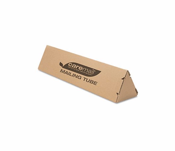 CML1407104 Triangular Mailing Tube, 4 x 4 x 18, Brown, 12/Pack By SHURTECH