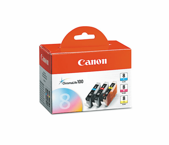 CNM0621B016 0621B016 Chromalife Ink, 840 Page-Yield, 3/Pack, Cyan, Magenta, Yellow By CANON COMPUTER SYSTEMS CCSI