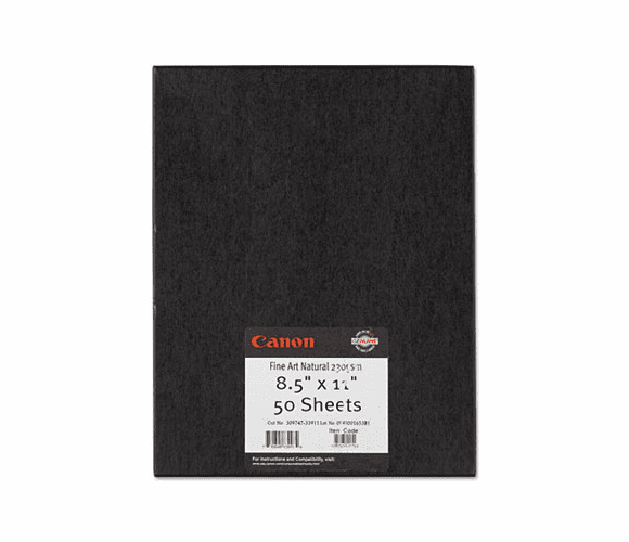 CNM0850V059 Fine Art Natural Paper, 8-1/2 x 11, 50 Sheets/Box By CANON USA, INC.