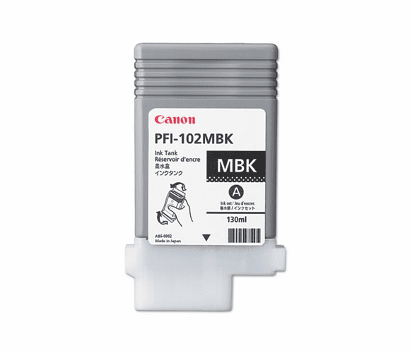 CNM0894B001AA 0894B001(PFI-102) Ink, 130 mL, Matte Black By CANON USA, INC.