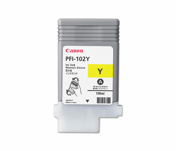 CNM0898B001AA 0898B001(PFI-102) Ink, 130 mL, Yellow By CANON USA, INC.