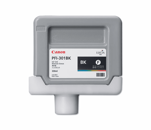 CNM1486B001AA 1486B001AA (PFI-301BK) Ink Tank, 330 mL, Black By CANON USA, INC.