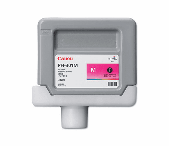 CNM1488B001AA 1488B001 (PFI-301M) Ink Tank, 330 mL, Magenta By CANON USA, INC.