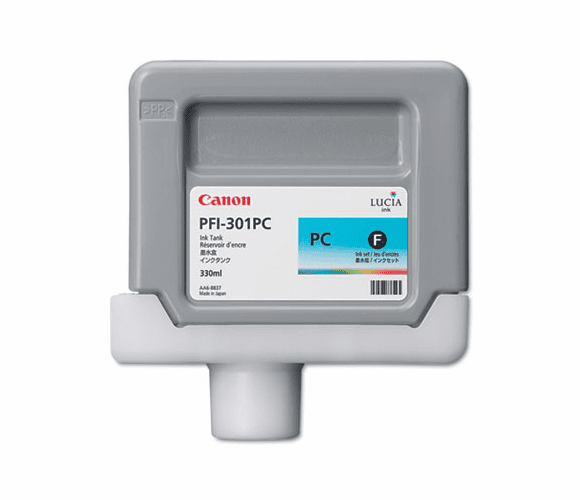 CNM1490B001AA 1490B001 (PFI-301PC) Ink Tank, 330 mL, Photo Cyan By CANON USA, INC.