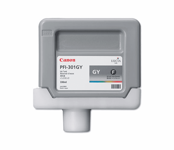 CNM1495B001 1495B001 (PFI-301) Ink Tank, 330 mL, Gray By CANON USA, INC.
