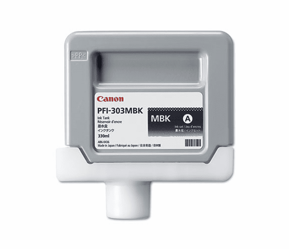 CNM2957B001AA 2957B001 (PFI-303MBK) Ink, 330 mL, Matte Black By CANON USA, INC.