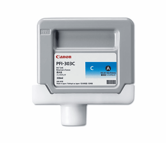CNM2959B001AA 2959B001 (PFI-303C) Ink, 330 mL, Cyan By CANON USA, INC.